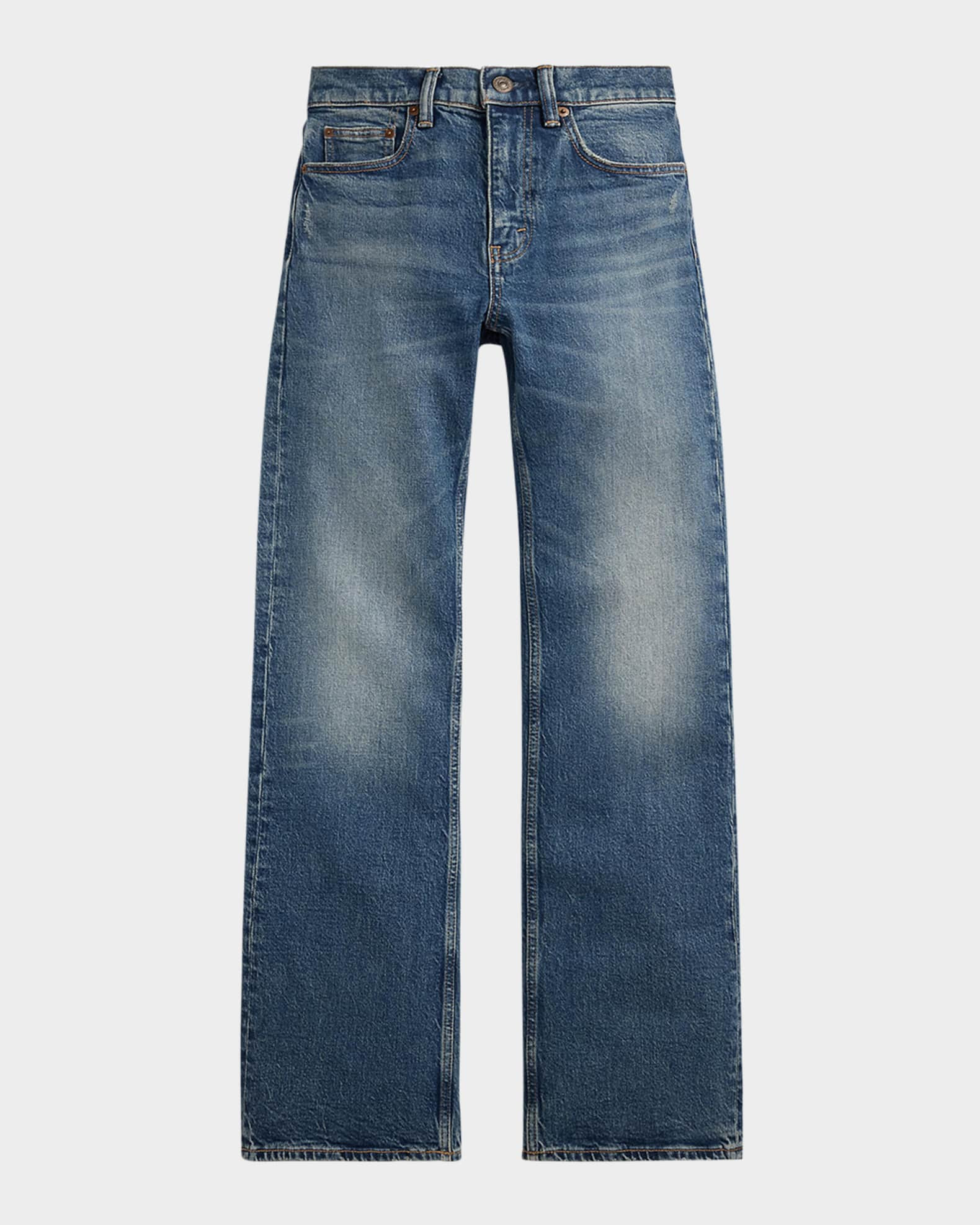 Mid-Rise Bootcut Denim Jeans | Neiman Marcus