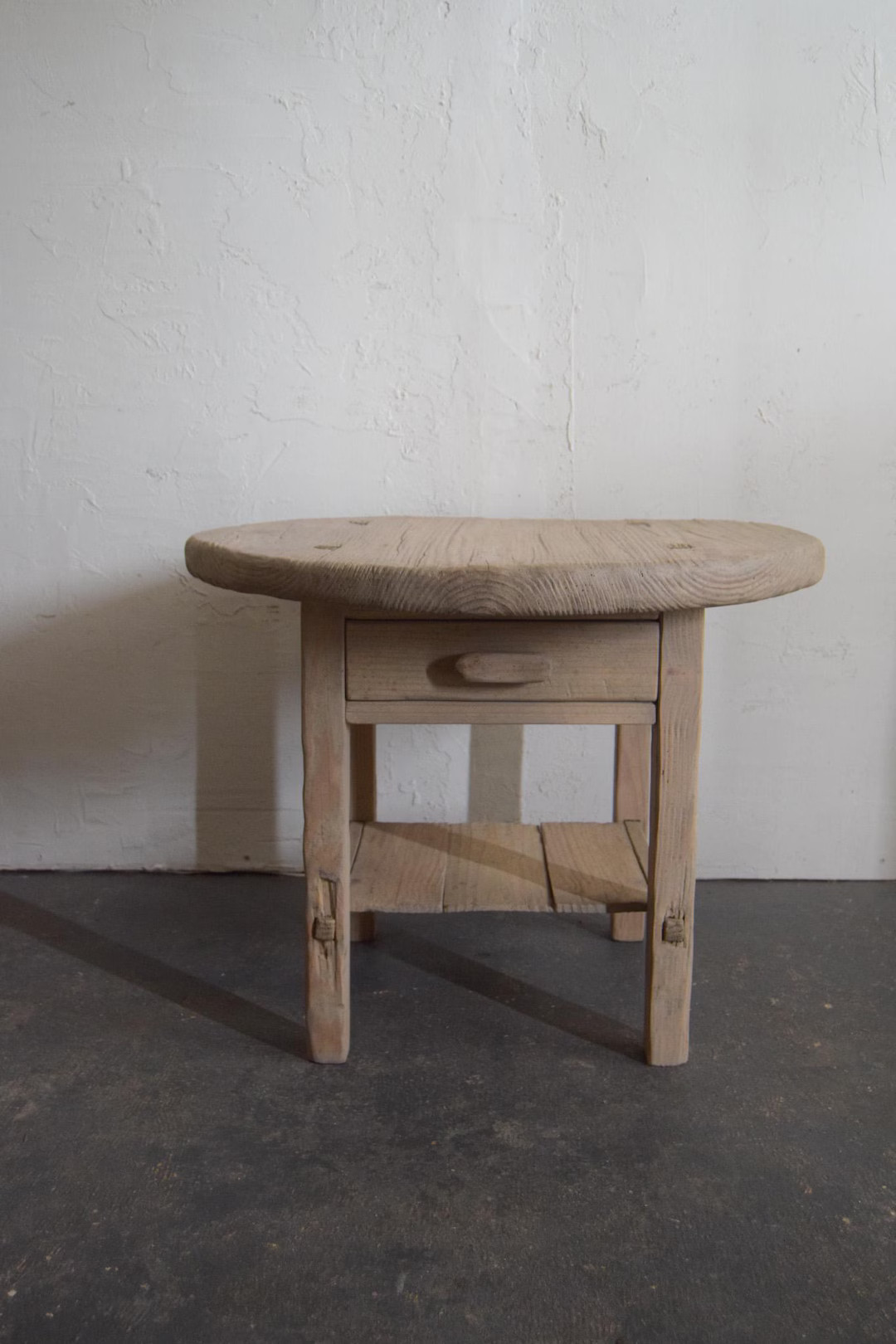 Made-to-order: Large Round Accent Table With Drawer and Shelf 30" in Diameter - Etsy | Etsy (US)