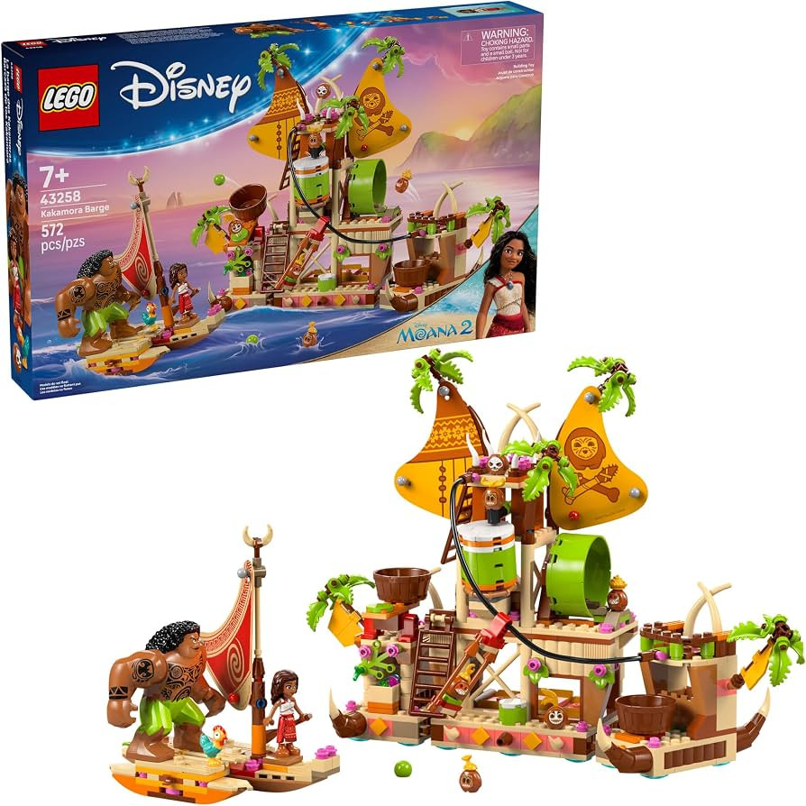 LEGO Disney Moana 2 Kakamora Barge Kids Toy - Pretend Play Building Set for Boys and Girls, Ages ... | Amazon (US)