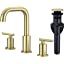 TRUSTMI 2-Handle 8 Inch Widespread Bathroom Sink Faucet, 3 Hole Brass Vanity Faucet with cUPC Wat... | Amazon (US)