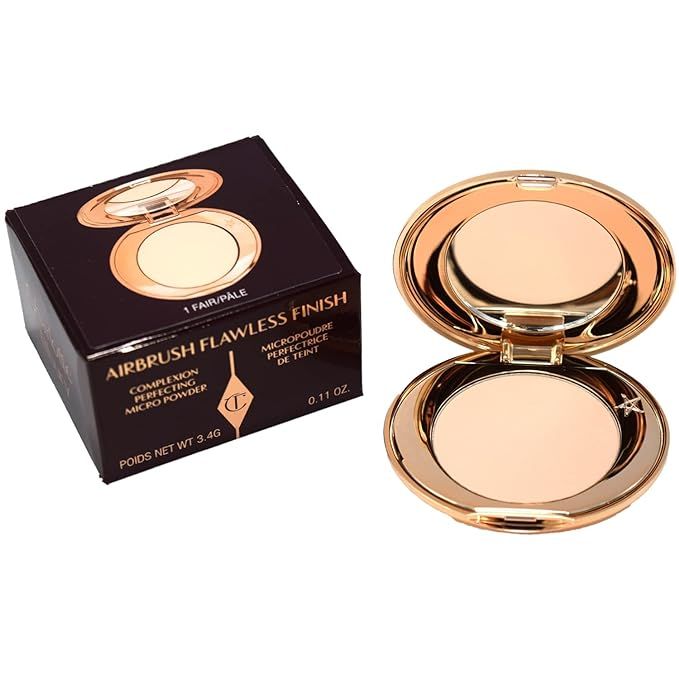 Charlotte Tilbury Mini Airbrush Flawless Finish Setting Pressed Compact Makeup Face Powder for Wo... | Amazon (US)