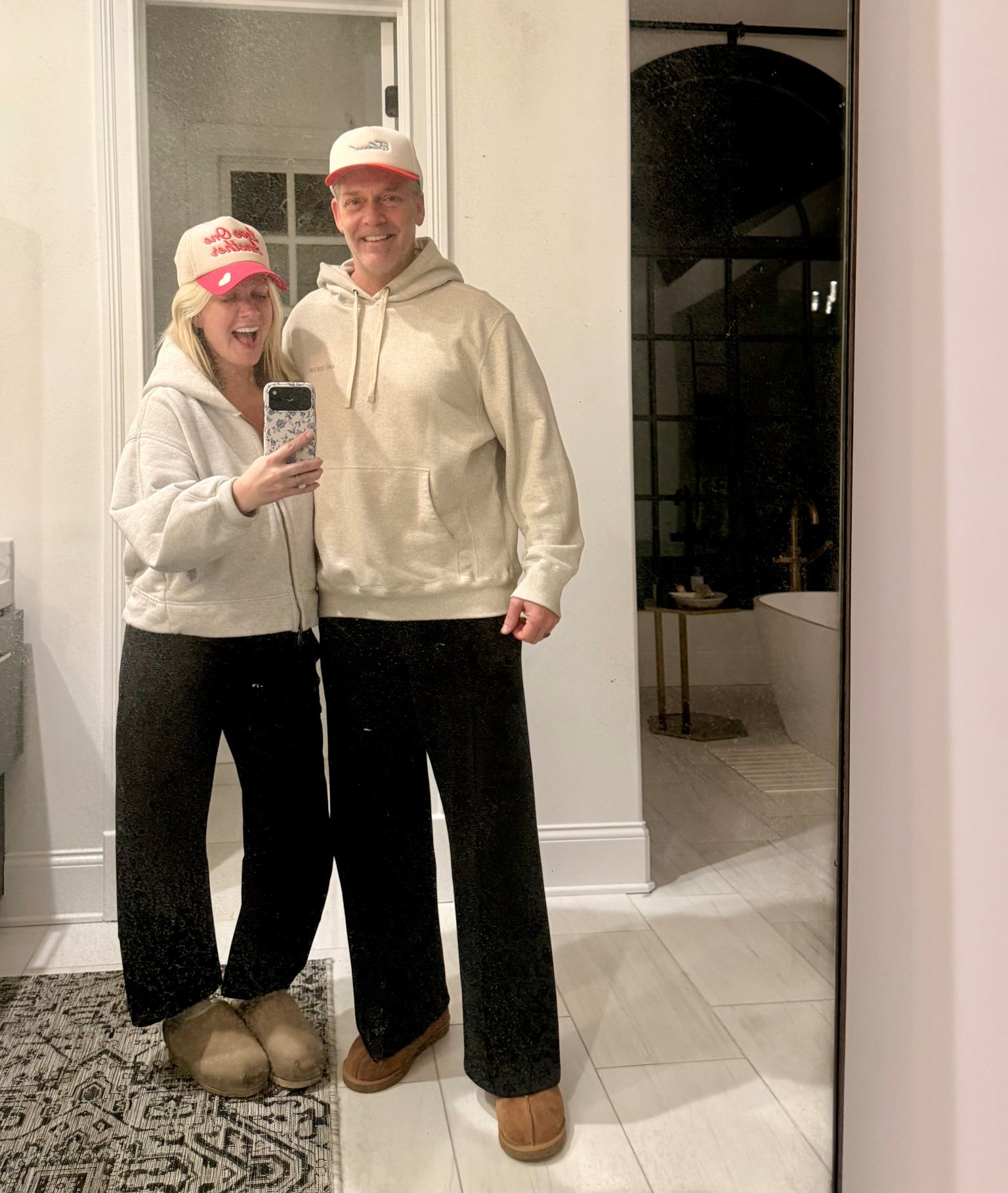 
Bernie is taking me to an early morning appointment and we came out looking like twins. This basically happens every day. 😂 #marriedlife 

But honestly, these are the most comfortable pants ever. They don’t wrinkle and are worth EVERY PENNY.

I also included Bernie’s outfit… 
These are the most comfortable pants he’s ever owned! 

#LTKfoodie #LTKdayinmylife #LTKActive