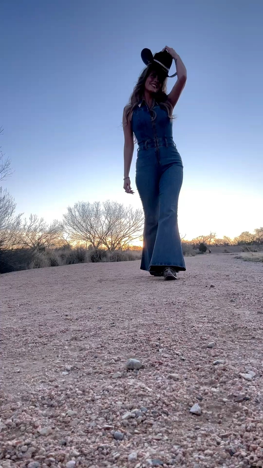 I’m obsessed! 😍 Full denim catsuit hugs in all of the right places with a slight stretch. The copper collar tips, signature ‘W’ pocket stitching & turquoise logo patch are the cutest details! 😭🤩 

#LTKootd #LTKFestival