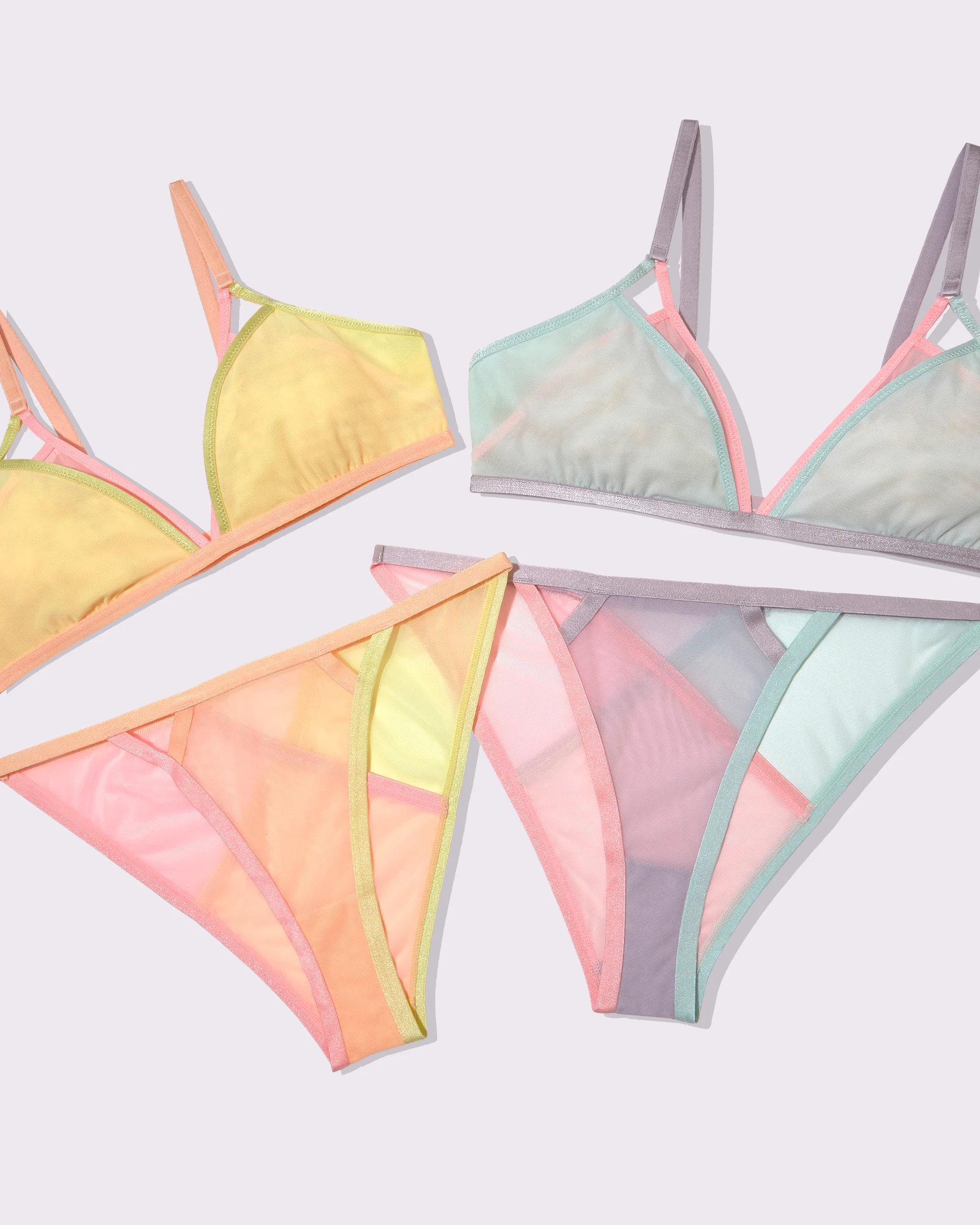 Sweet Dreams 2-Piece Set | Strappy Silky Mesh | Parade