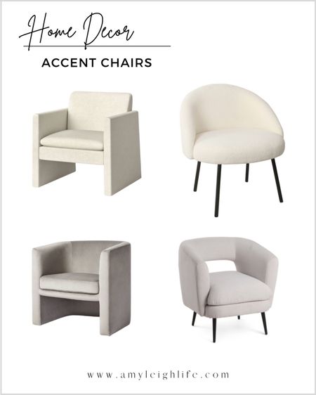 Home decor finds: accent chairs. 

Arm chair, neutral accent chair, reading chair, living room chair, furniture, sitting room chair, mid century modern, Sherpa chair, cream chair, gray chair, barrel chair, studio McGee, target, threshold 

#LTKhome #LTKFind #LTKsalealert