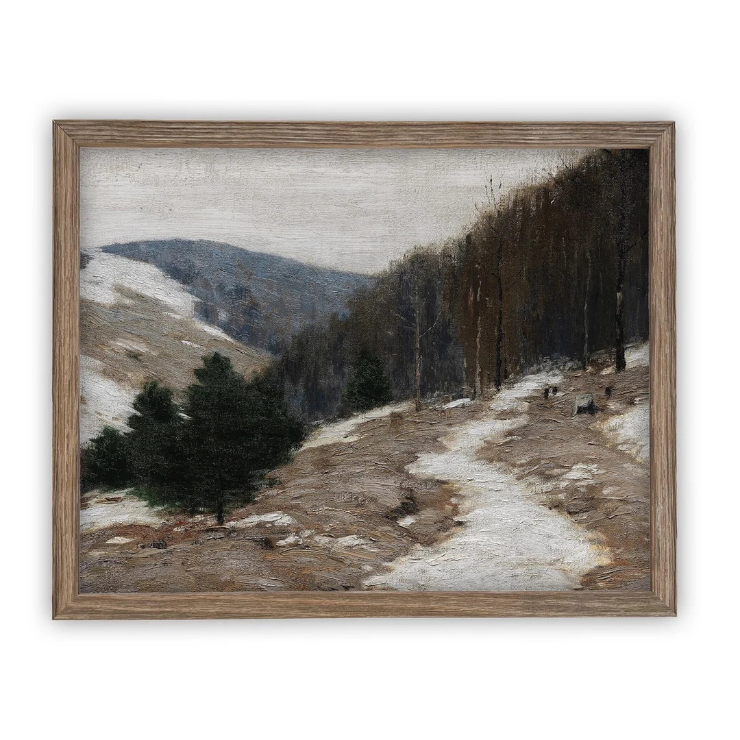 Vintage Framed Canvas Art // Framed Vintage Christmas Print // - Etsy | Etsy (US)