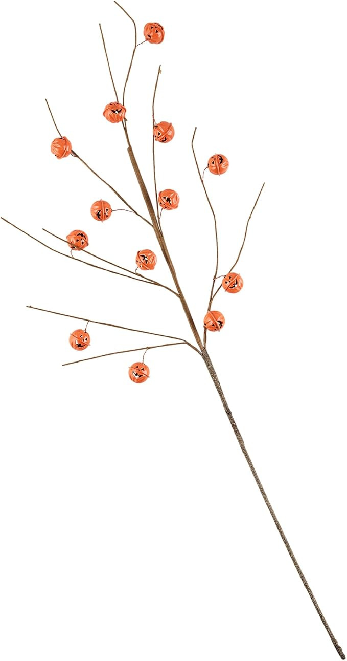 Mud Pie Halloween Bell Stem, Pumpkin | Amazon (US)