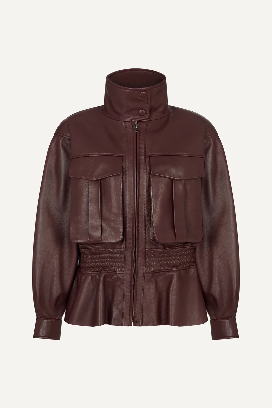 Hazel Leather Jacket | DUCIE