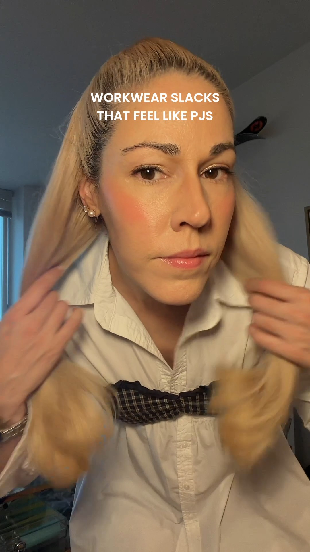 COMFY PANTS FOR THE OFFICE

I live in these wide leg trousers at least once a week during the fall and winter, and honestly, year-round. They look like slacks but feel like your favorite pair of wide leg PJs with a bit more structure.

I also love trying new trendy styles to experiment with my personal style by using rent the runway. This gorgeous white button down with a bandeau detailing get so many compliments in the office and can also be worn casually.

#LTKootd #LTKWorkwear