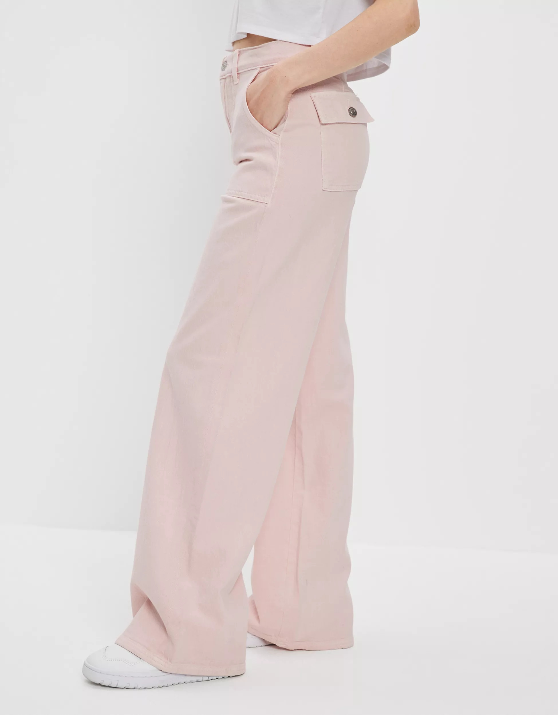 AE Stretch Super High-Waisted Baggy Wide-Leg Pant | American Eagle Outfitters (US & CA)