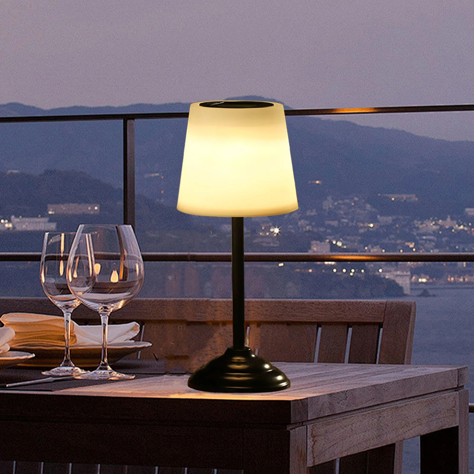 quanjun Solar Table Lamp,Outdoor Table Lamp,Rechargeable Table Lamp,Eye-Caring LED Waterproof Cor... | Walmart (US)