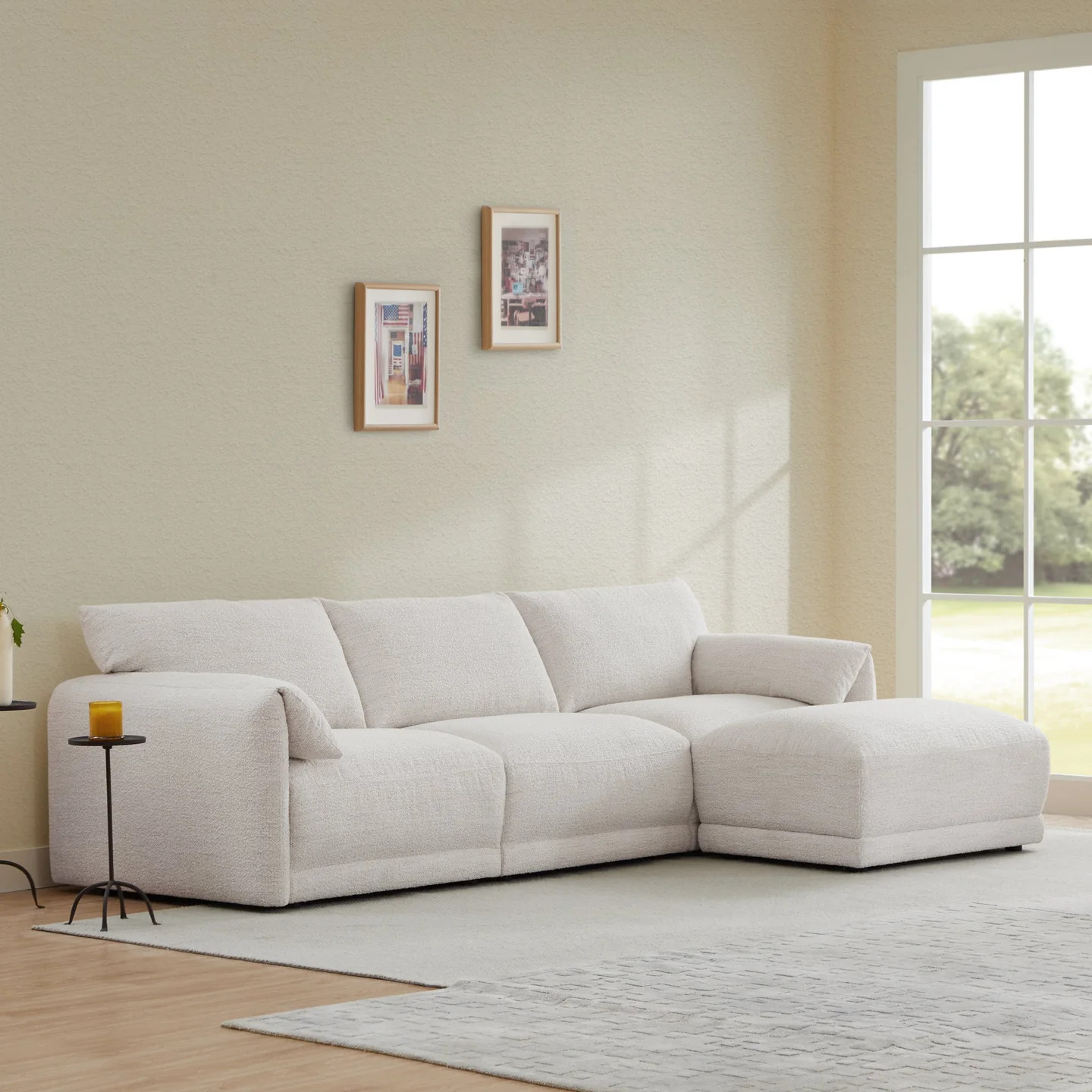 Josie 4-Piece Modular Sectional | Performance Boucle | Cozy & Stylish | Chita