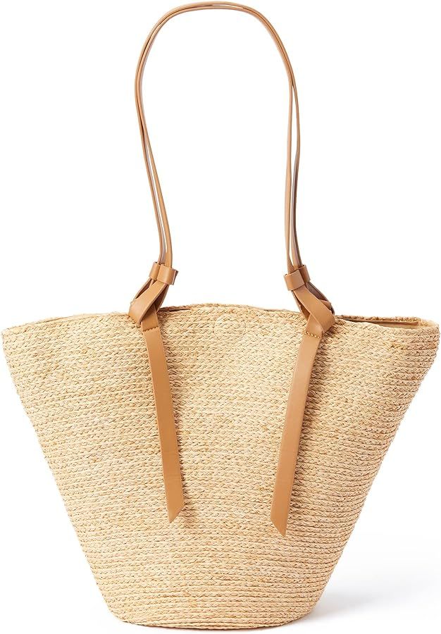 Accessories For All Women's Plus Size Straw Tote. | Amazon (US)