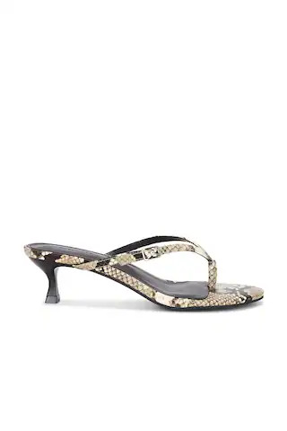The Tayla Heel Sandal in Snake | Revolve Clothing (Global)
