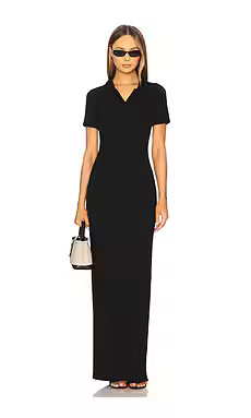 Lovers and Friends x Emma Rose Margo Polo Maxi Dress in Black from Revolve.com | Revolve Clothing (Global)