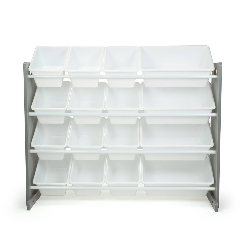 Toy Storage Organizer with 16 Storage Bins Gray - Humble Crew | Target