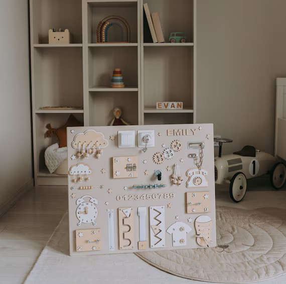 Personalized Busy Board for Toddler Fast Shipping Activity - Etsy | Etsy (US)