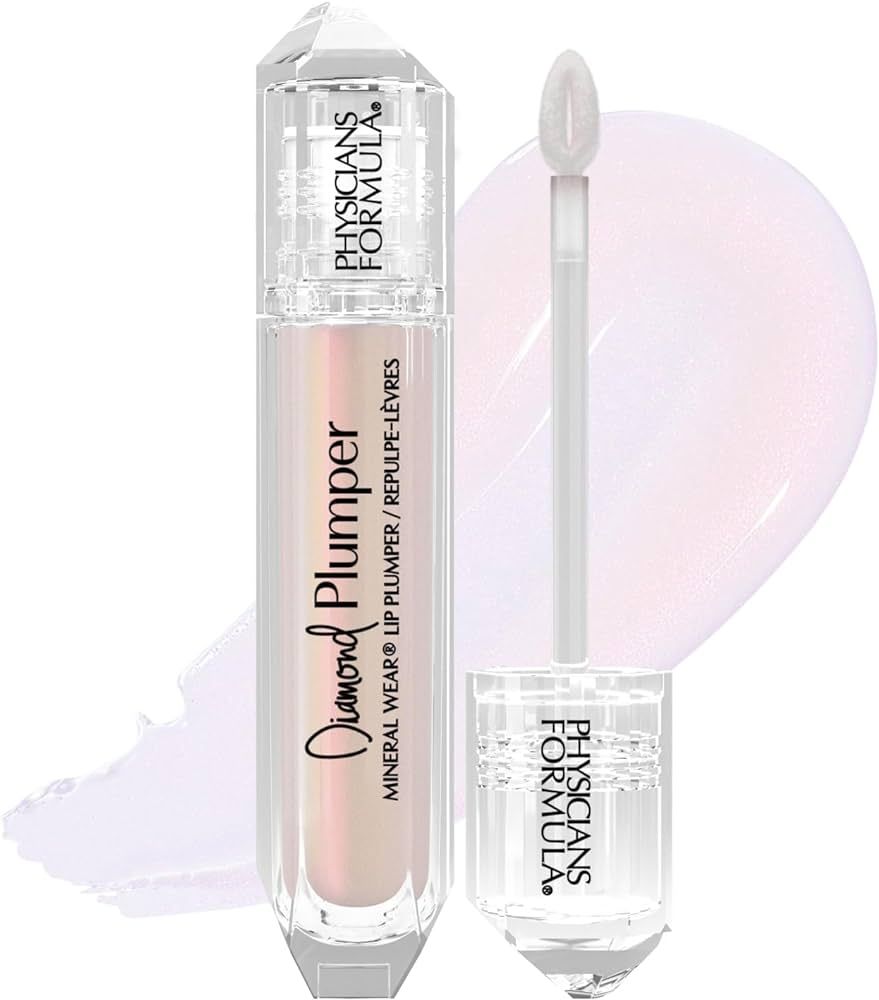 Physicians Formula Mineral Wear Diamond Lip Plumper Gloss, Dermatologist Tested, Light Pink Princ... | Amazon (US)
