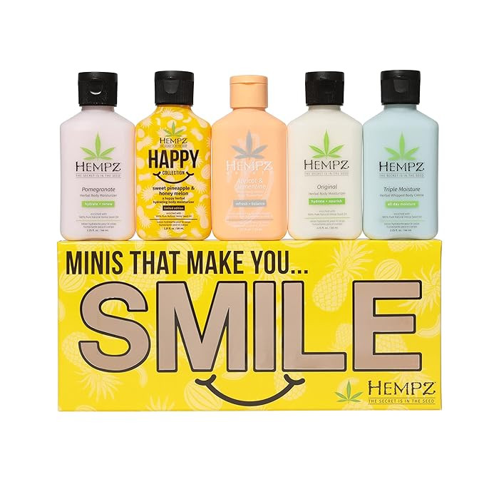 Hempz, Limited Edition, Just SMILE, Mini Lotion Set, 5 Pack, 2.25 oz each | Amazon (US)