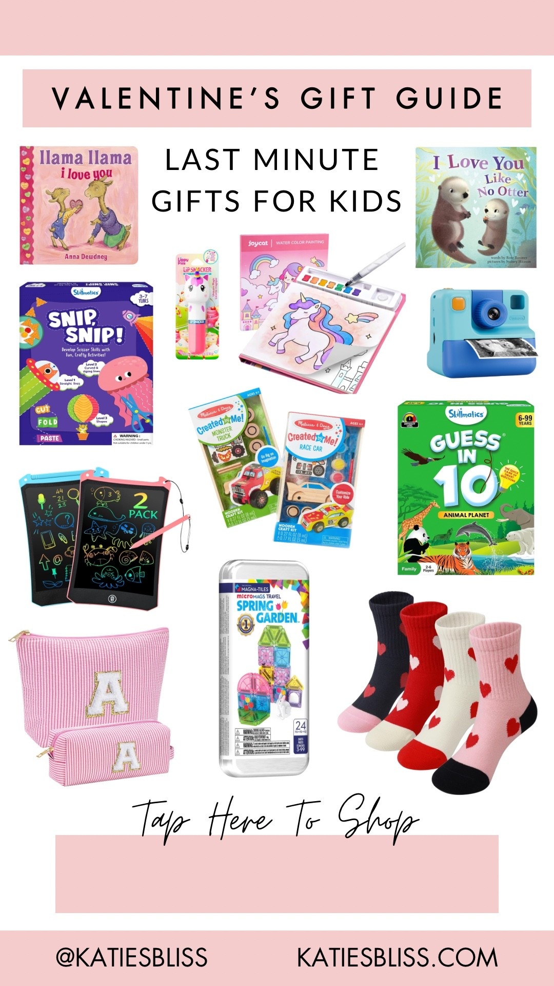 Valentines gift guide ❤️ last minute gifts for kids

Valentine’s Day. Camera. Book. Toddler. Kid. Magnatiles. Car. Socks. Game. 



#LTKValentine #LTKKids