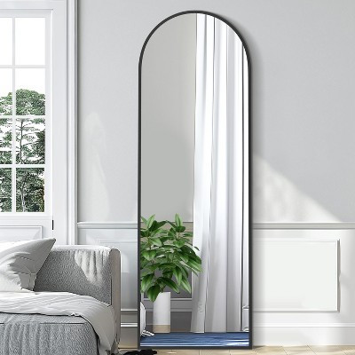 Classic Wood Framed Full-Length Mirror with Right-Angled Arch Design | Target