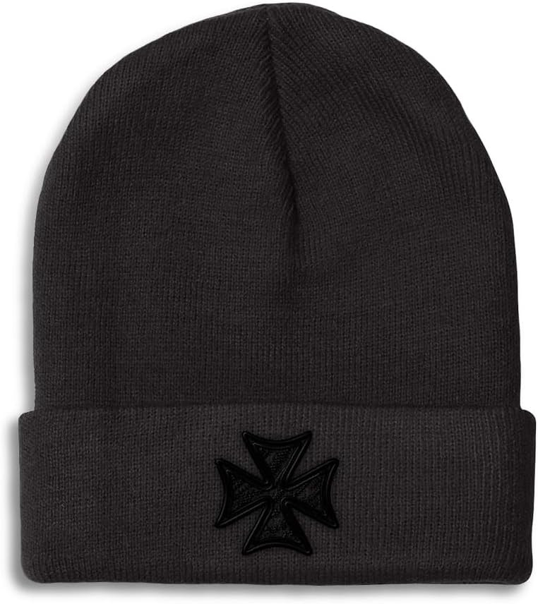 Custom Beanies for Men Iron Cross God Jesus Christ Christian Skull Cap Winter Hats for Women One Size | Amazon (US)