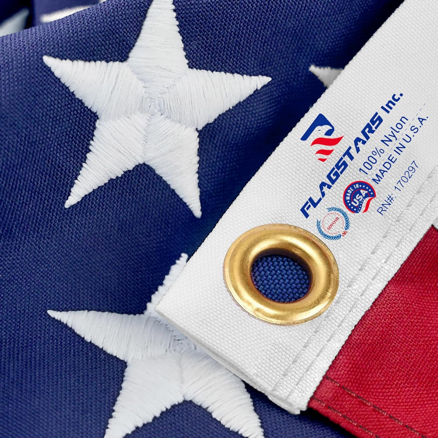 American Flag Durable Nylon 3x5 Ft Outdoor Heavy Duty,100% Nylon fabric made in the USA ,Longest ... | Amazon (US)