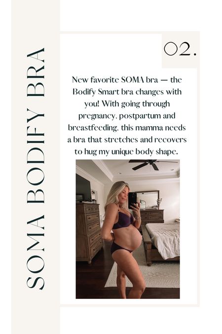 My new favorite bra from SOMA!! It is so comfortable and full coverage. Which is great for pregnancy, postpartum and breastfeeding! It also has matching underwear that is the best! 

Soma | bra | pregnancy bra | loungewear | soma bra 

#LTKstyletip #LTKfit #LTKbump
