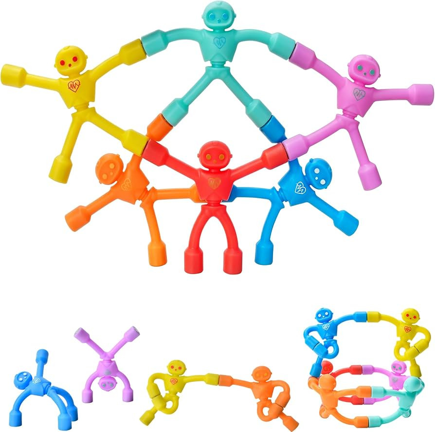 FilmHOO Magnetic Toys Figures, 6pcs, Travel Toys for Toddlers & Kids Gifts | Amazon (US)