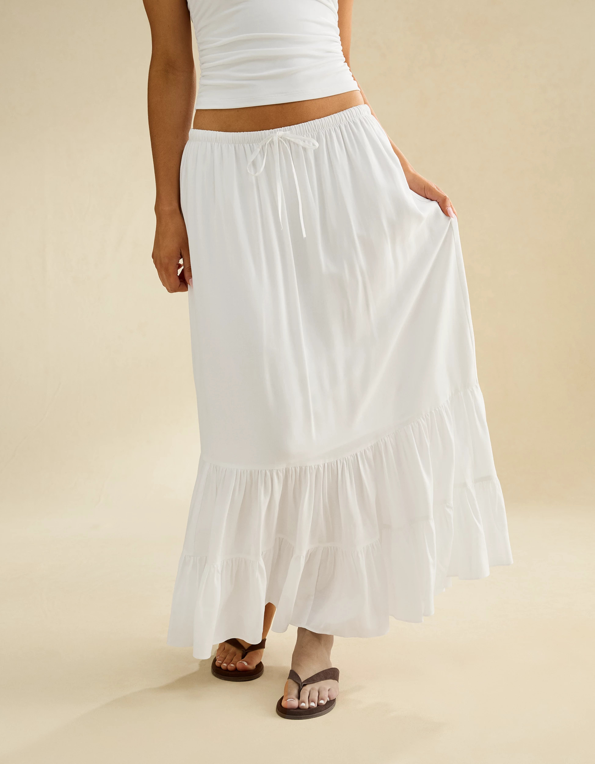 AE Mid-Rise Maxi Skirt | American Eagle Outfitters (US & CA)