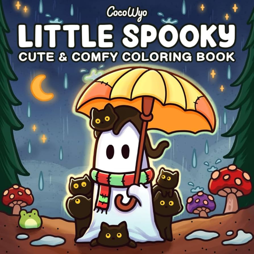 Little Spooky: Coloring Book for Adults and Teens Featuring Cute Creepy Creatures in Cozy Hygge M... | Amazon (US)