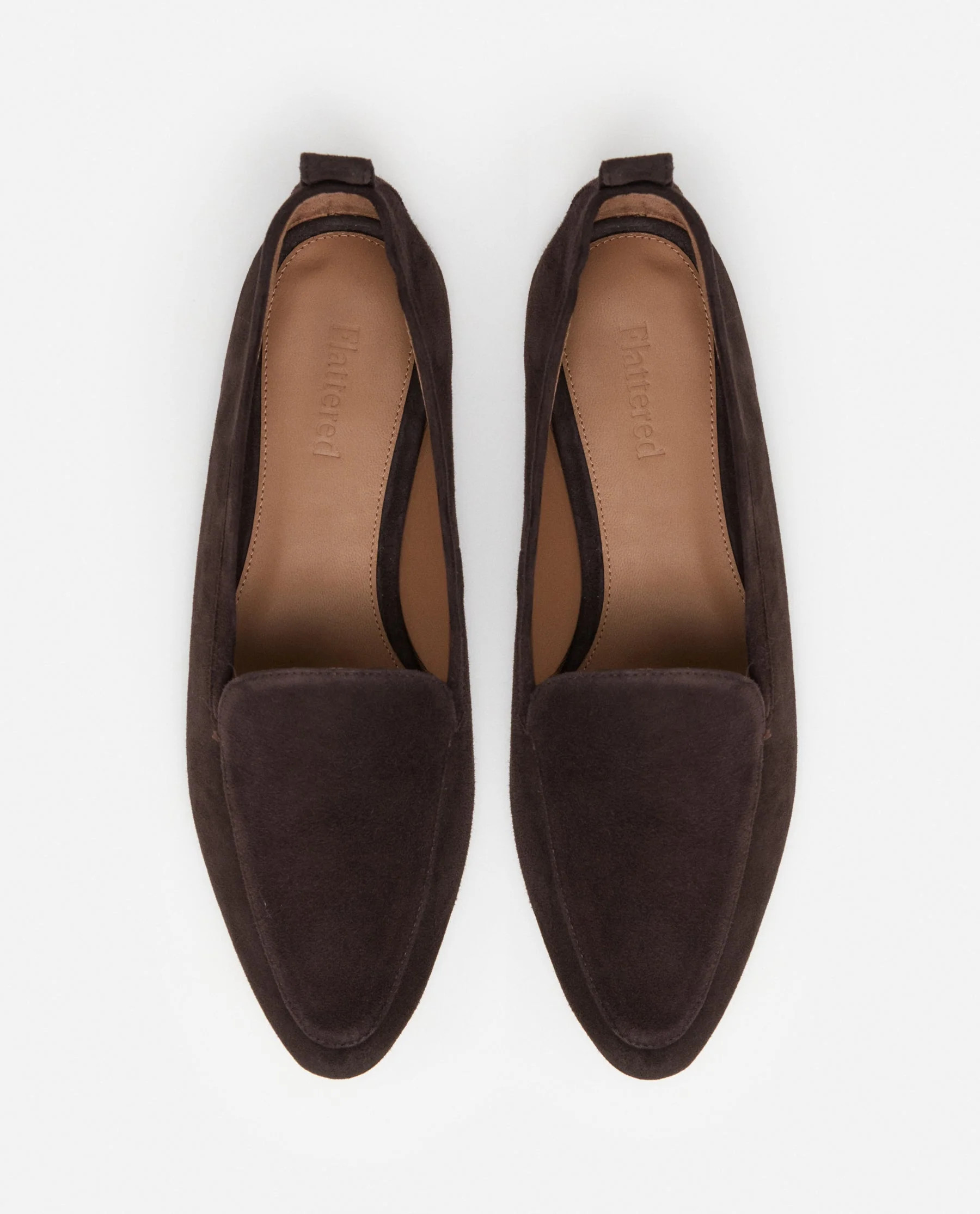 Cajsa Suede Chocolate Loafer | Flattered