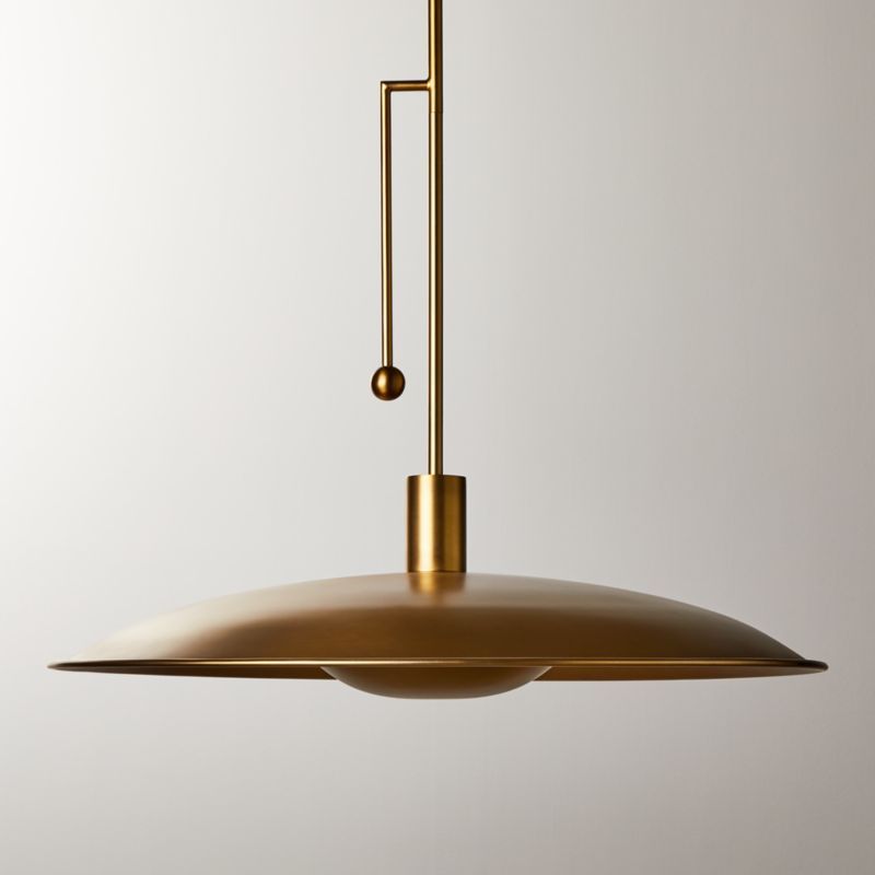 Alavanca Brass Pendant Light | CB2 | CB2