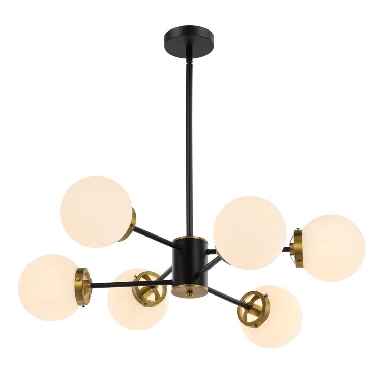 Dilley 6 - Light Dimmable Sputnik Modern Linear Chandelier | Wayfair North America