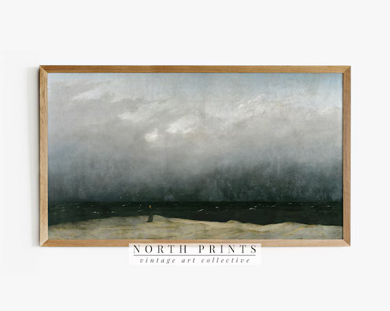 Samsung Frame TV Art  Moody Coastal Vintage DIGITAL Download | Etsy | Etsy (US)