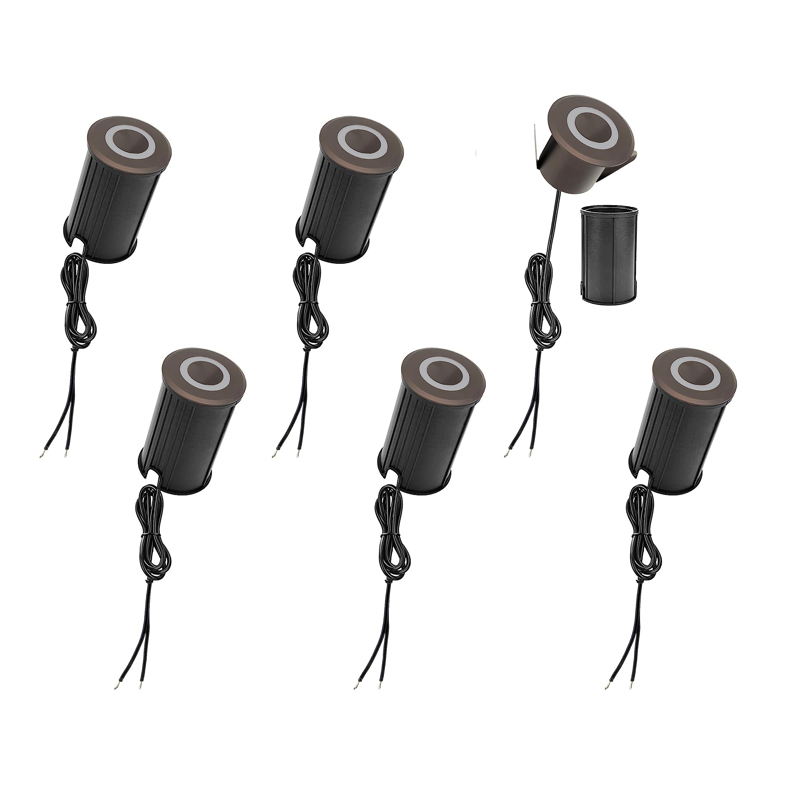 LUMENGY LED In-Ground Pavers Ambiance Lights Set with Patent Ring Light Effect, Waterproof 1W 12V... | Amazon (US)