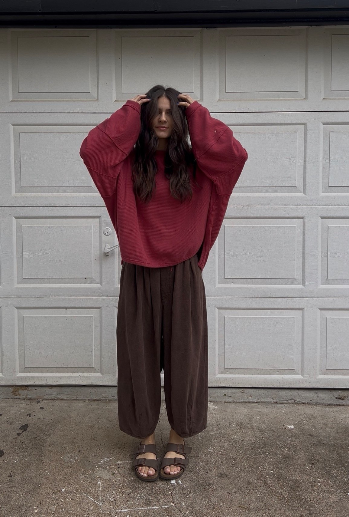 wearing X-Large sweater
thrifted pants!

#LTKTravel #LTKootd #LTKSaleAlert