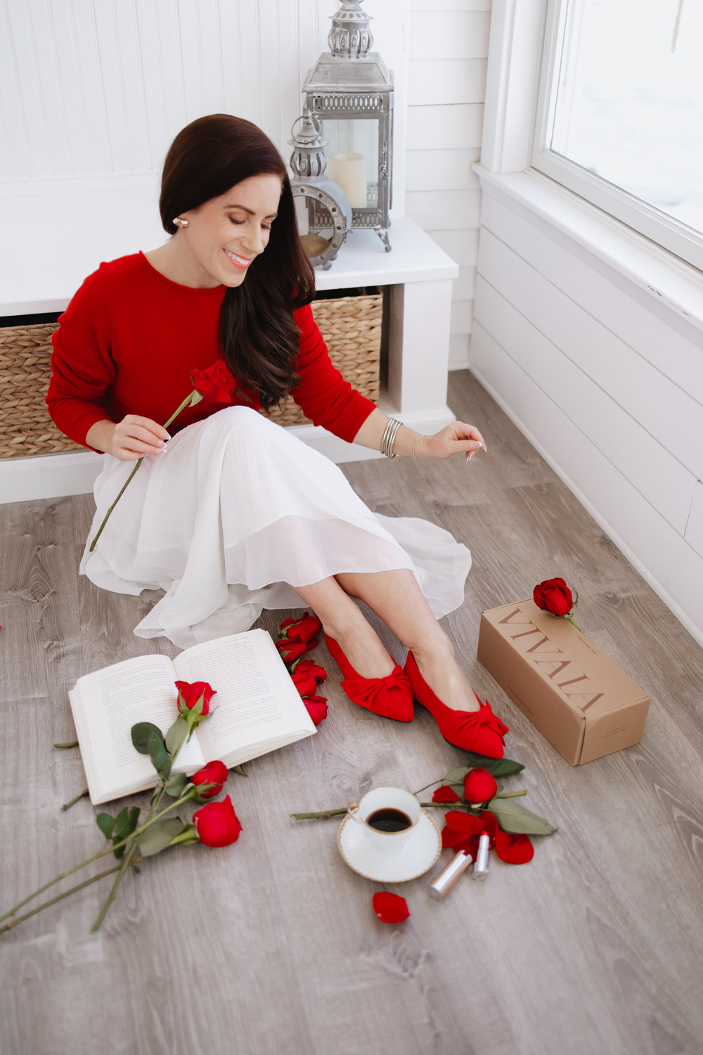 Put romance at your feet! These red flats are shockingly comfy and cushioned - very flexible too. Best of all, the pointed toe visually lengthens your leg line for figure flatter. This VIVAIA beauty (the Azura) is always the first flat I grab for.

Valentine's Day outfit | red shoes | red flats | workwear shoes | romantic outfits | date night outfit 

 #LTKValentine #LTKOver40 #LTKWorkwear