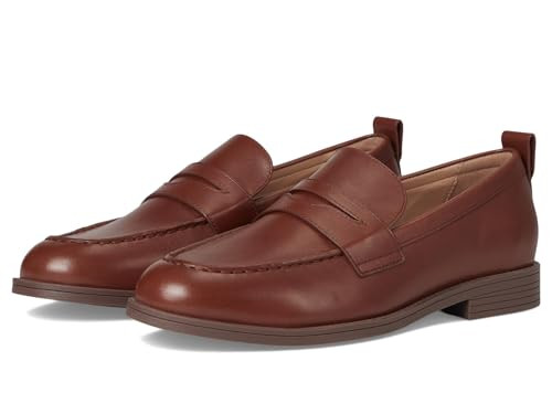 Cole Haan Women's Stassi Penny Loafer, Dark Cuoio/Mahogany, 7-B US | Amazon (US)