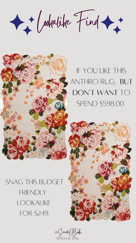 Anthropologie lookalike rug 🩷

#LTKhome #LTKstyletip