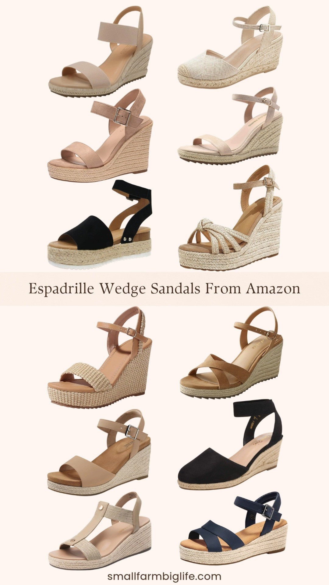 Espadrille wedge sandals are my absolute favorite summer shoe and Amazon has the most incredible selection right now at prices you will not believe! From classic raffia ankle strap wedges and suede platform styles to closed toe espadrilles, flatform sandals, T-strap designs with arch support, and dressy cross band styles in every neutral tone including tan, brown, black, nude, and navy, there is a perfect pair for every outfit and every occasion this summer. So comfortable, so versatile, and so easy to wear all day long. Linking all my favorites below! 

 #LTKootd #LTKSeasonal #LTKOver40