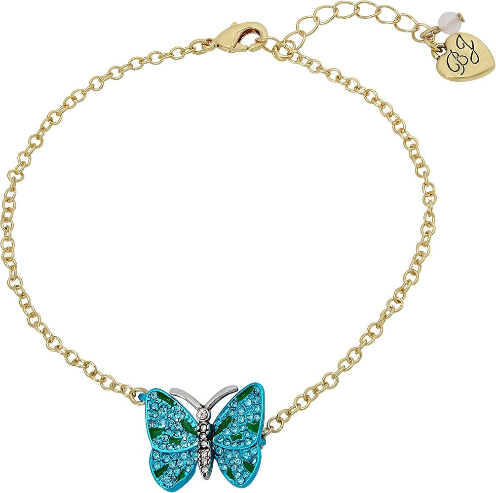 Betsey Johnson Butterfly Charm Anklet | Amazon (US)