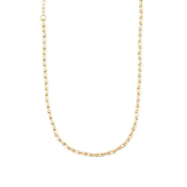 Scoop Womens 14K Gold Flash-Plated Chain-Link Necklace, 18+2" Extender - Walmart.com | Walmart (US)