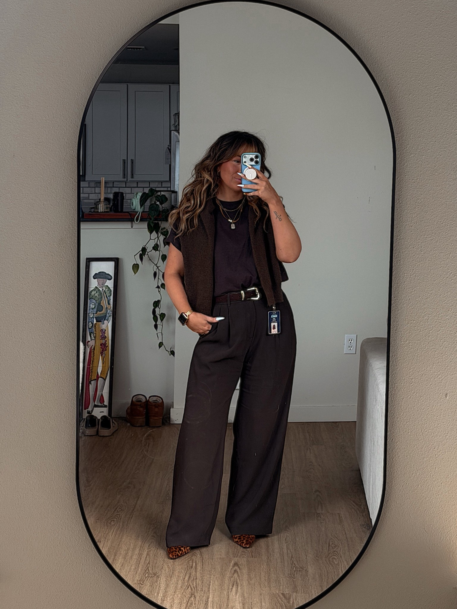 tee and sweater - h&m
pants - gap
belt - amazon
heels - steve madden

#LTKgrwm #LTKootd #LTKWorkwear