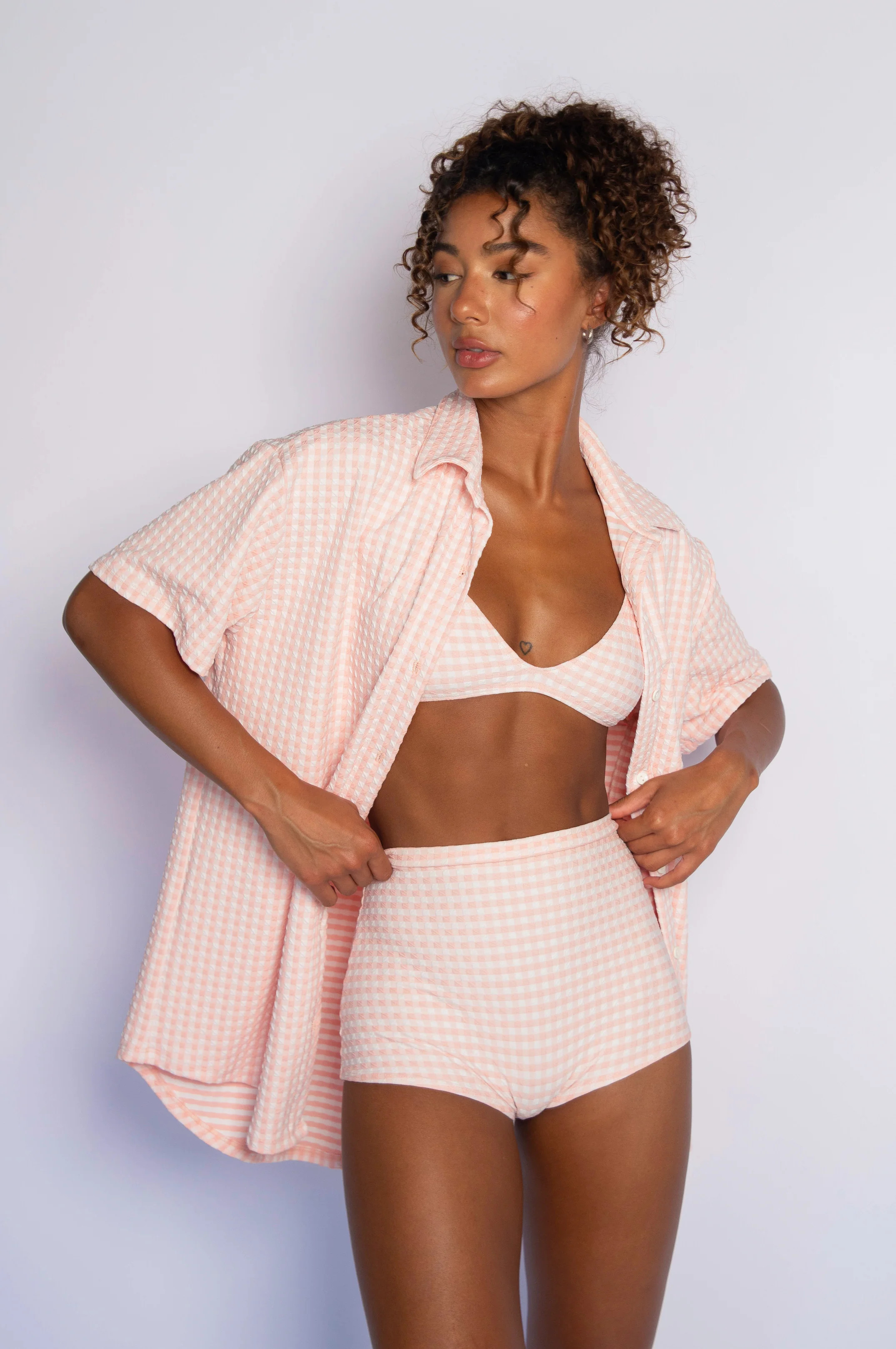 Chase Button Down Jacquard - Bisou | Skatie LLC