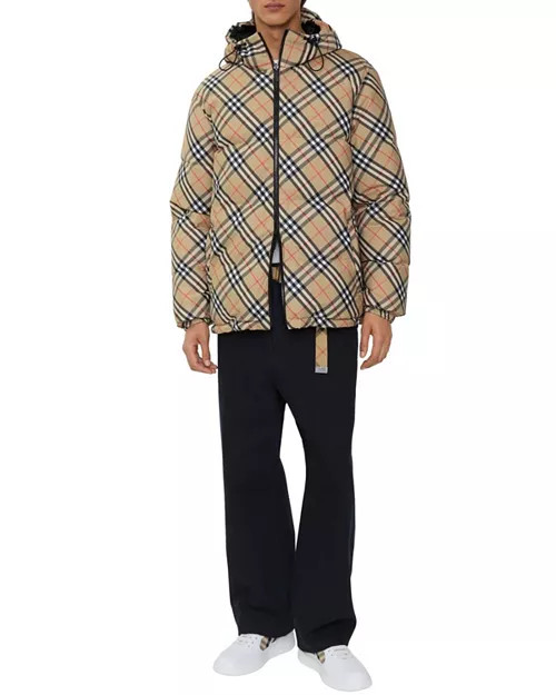 Reversible Check Hooded Puffer Jacket | Bloomingdale's (US)
