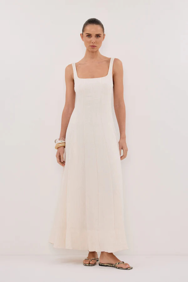 CANNE CREAM MIDI DRESS | DISSH