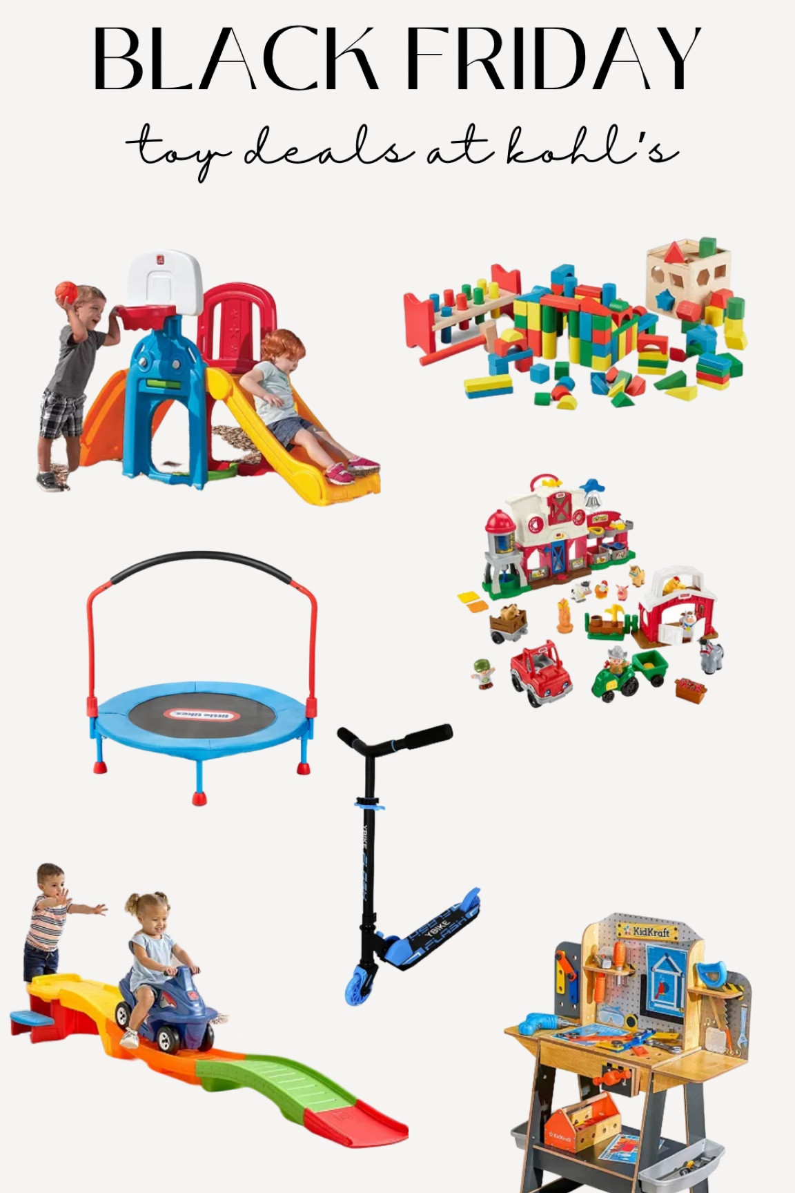 Kohls big Black Friday deals! Up to 50% off plus kohls cash! Use goshop15 for an extra 15% off! 

Toy deals, toddler toys 

#LTKfindsunder50 #LTKkids #LTKCyberWeek