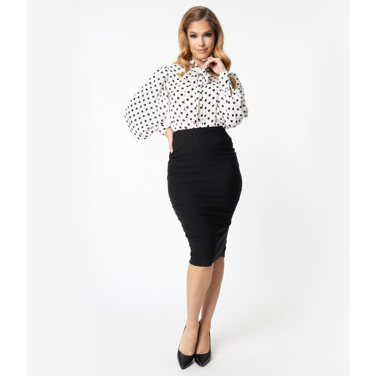 Unique Vintage Women's 1950s High Waist Tracy Wiggle Skirt | Target