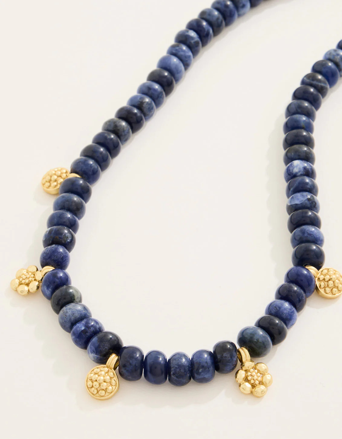 Lousia Mae Necklace 17" Dark Blue | Spartina 449